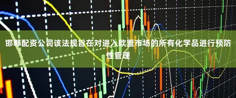 邯郸配资公司该法规旨在对进入欧盟市场的所有化学品进行预防性管理